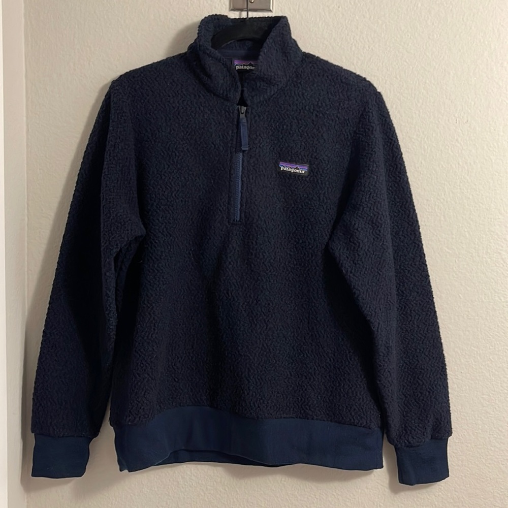 Patagonia Sherpa Sweater, Navy Blue